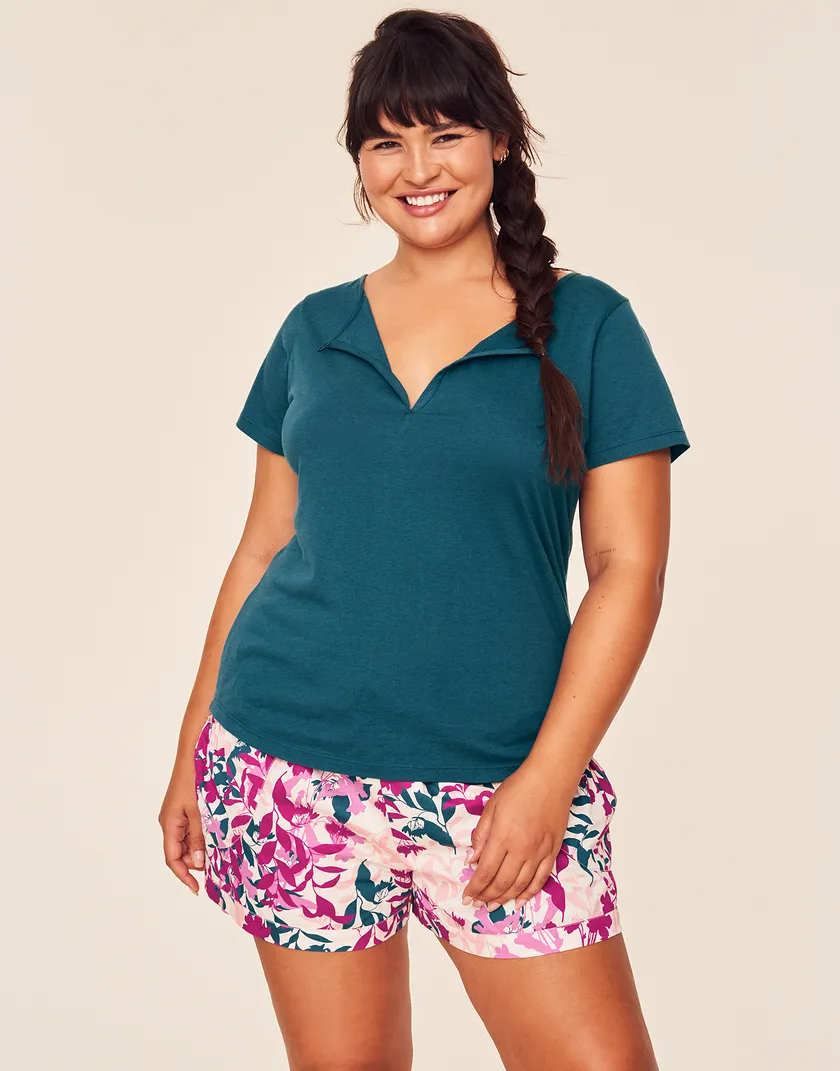 Jacquelyn Dark Blue Plus sleepwear bundle Model 2