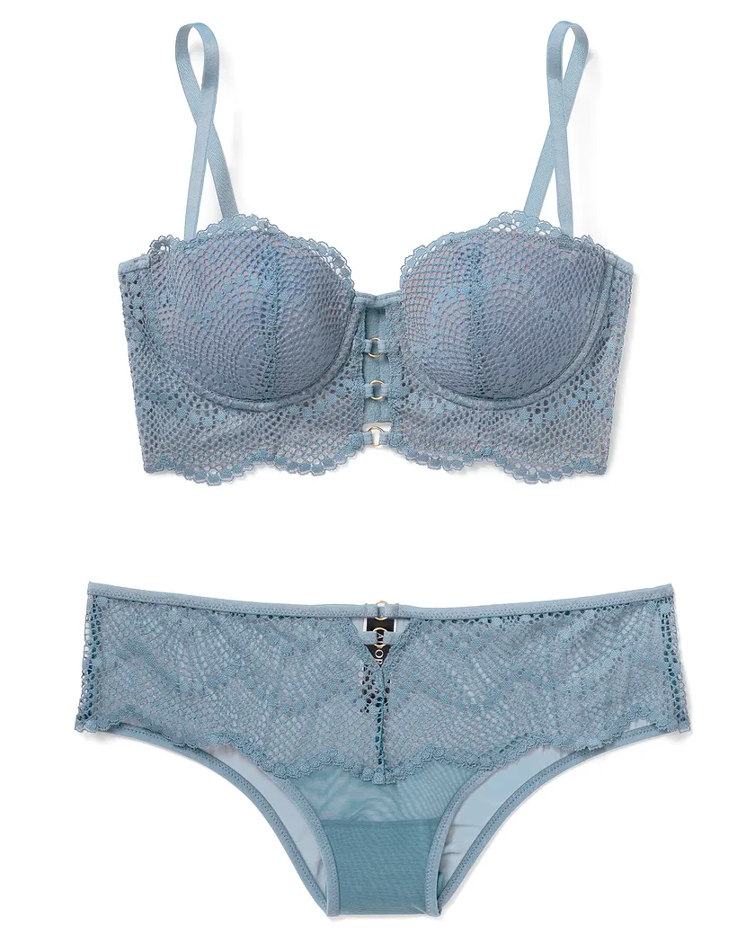 Margaritte Medium Blue 2 Push Up bra bundle Still 3