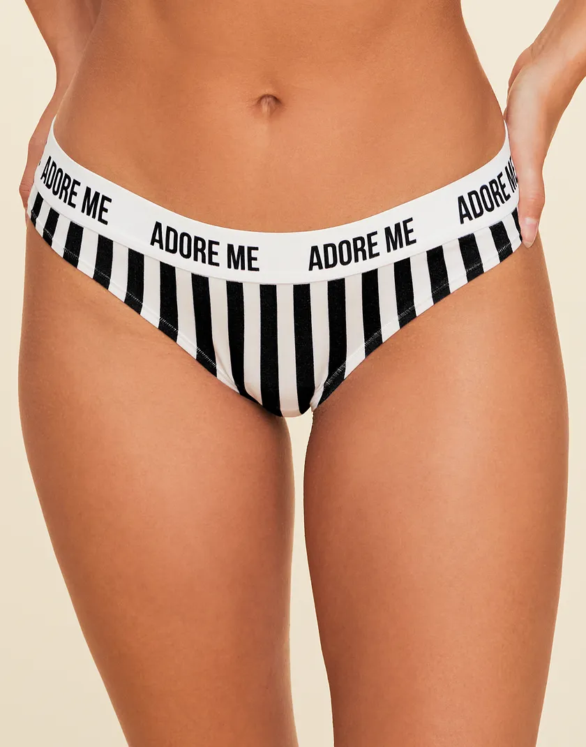 Adore Me Halloween Bikini Convo Black 2 panty bundle Model 2