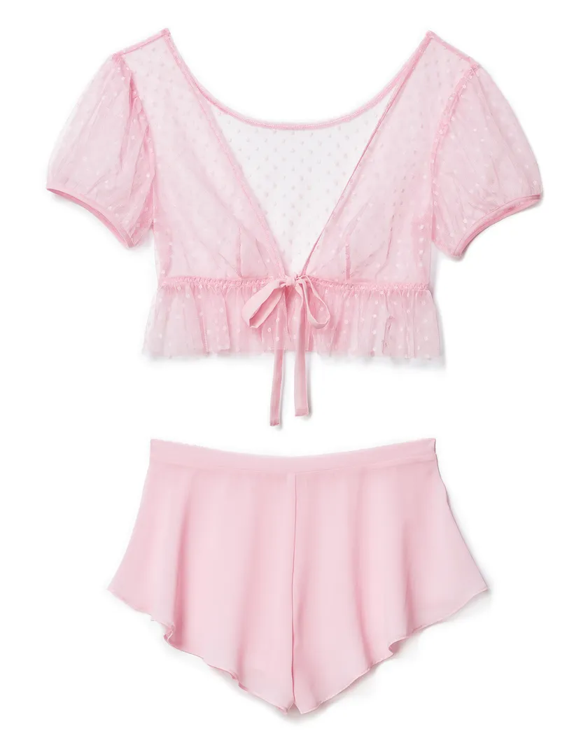 Lindy Light Pink lingerie bundle Still 2