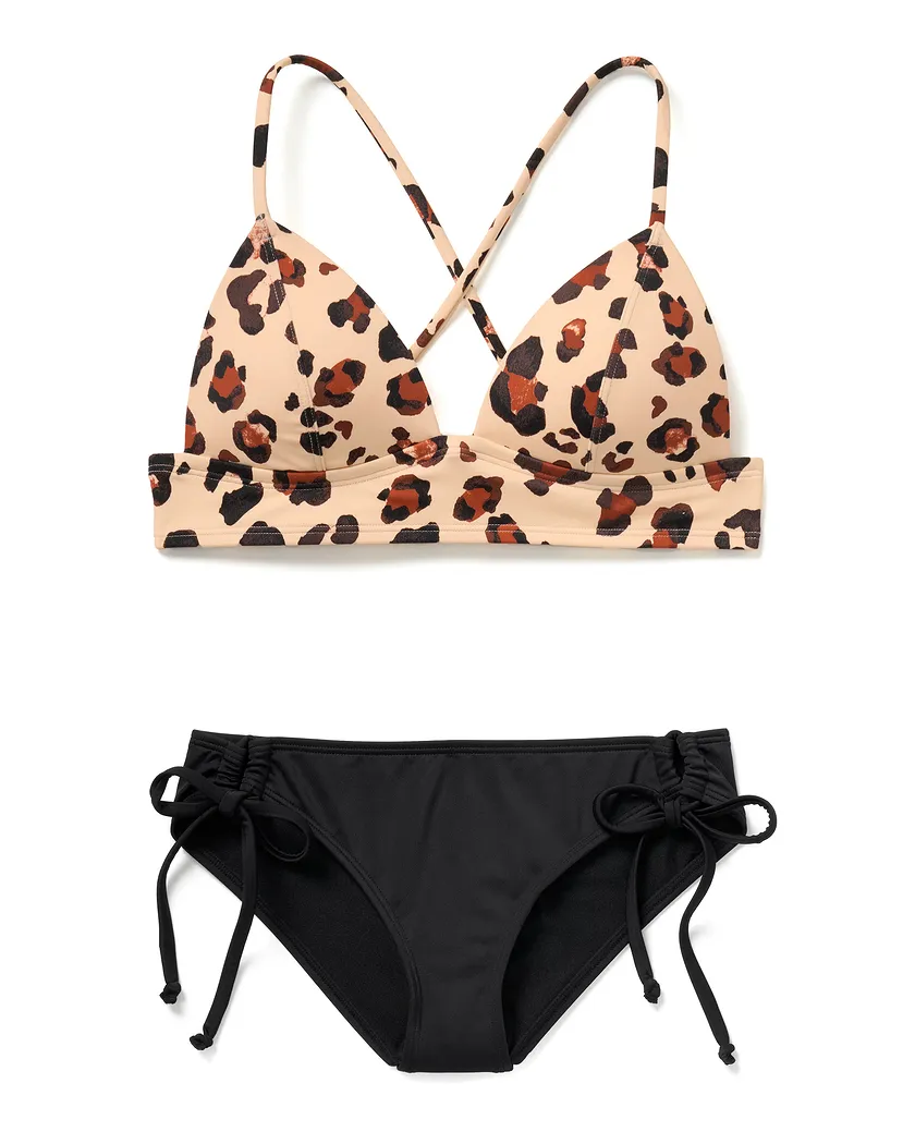 Nadzia Animal Brown 2 Lightly Lined swimwear bundle Still 3