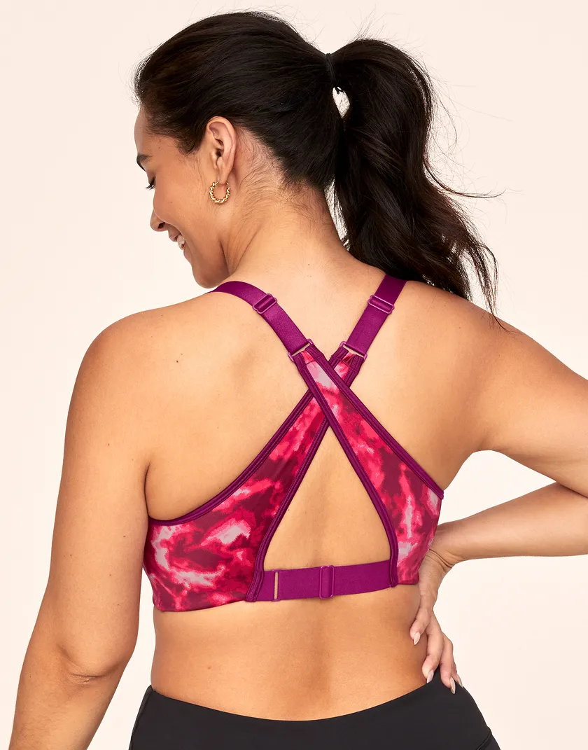 Ariza Tie Dye Purple Plus Contour activewear bundle Model 6