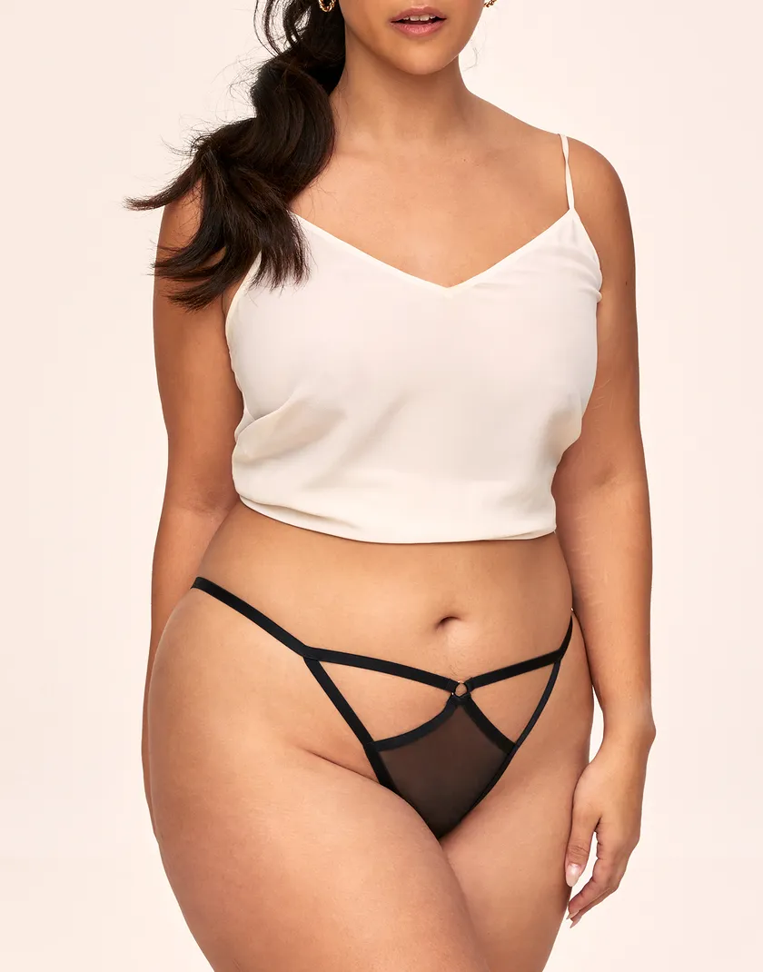 Arena Crotchless Black Plus panty bundle Model 4