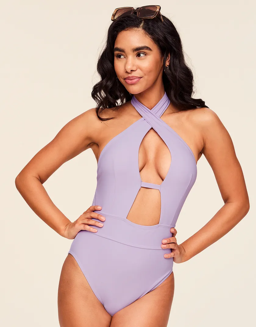 Brinlee Medium Purple Contour swimwear bundle Model 5
