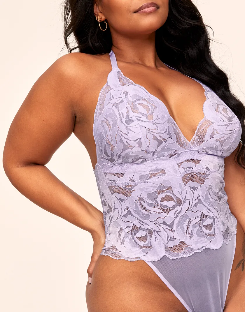 Esme Medium Purple Plus Unlined lingerie bundle Model 3