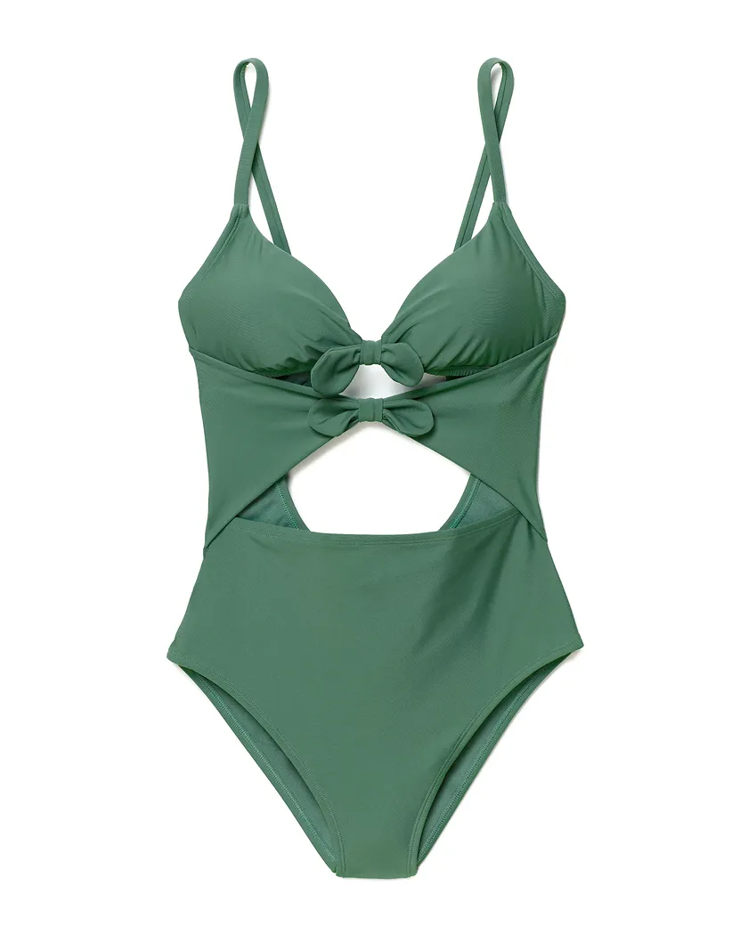 Morgan Dark Green Contour swimwear bundle Still 3