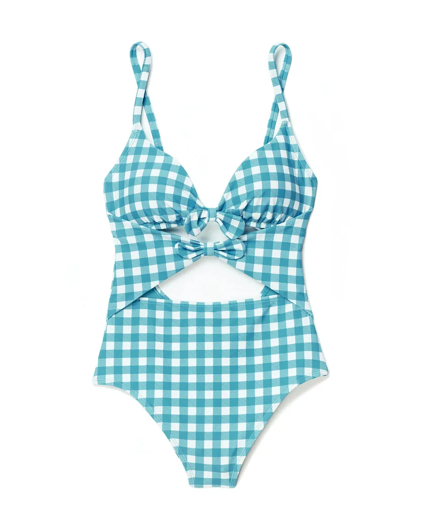 Morgan Plaid Blue Contour swimwear bundle Still 3