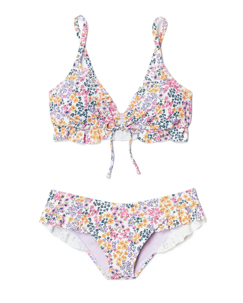 Tiffany Ditsy White 2 Contour swimwear bundle Still 3