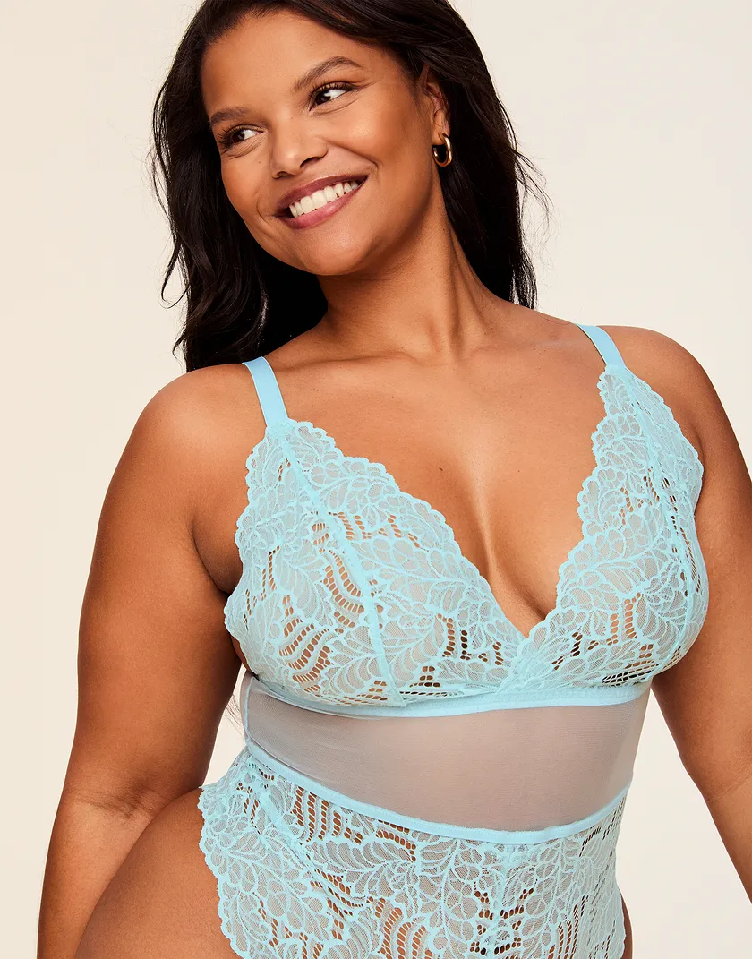 Zora Light Blue Plus lingerie bundle Model 5