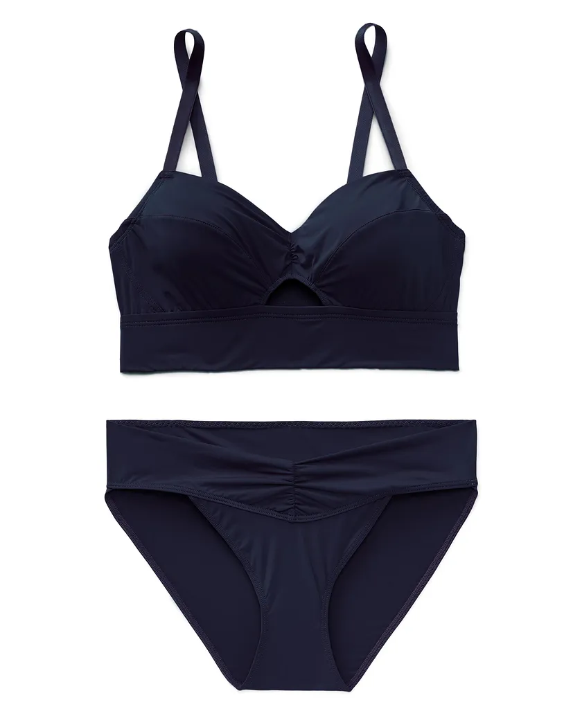 Fatima Dark Blue 3 Unlined bra bundle Still 3