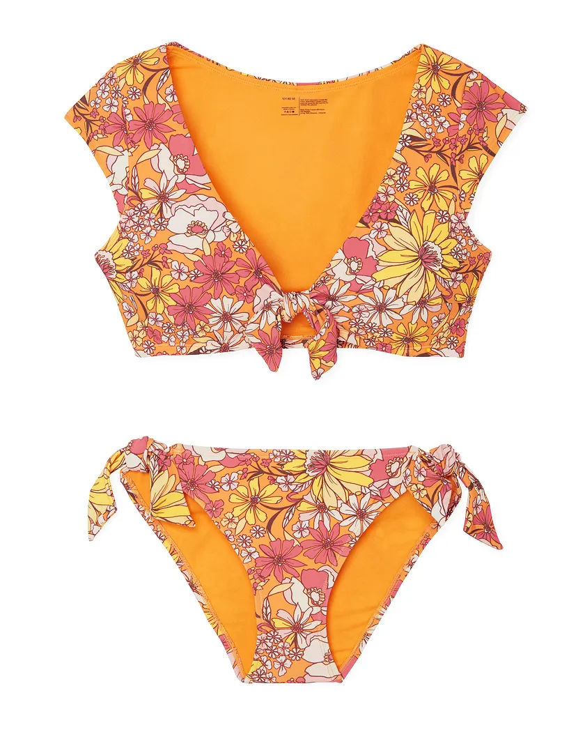 Salamanca Floral Pink 2 Lightly Lined swimwear bundle Still 3