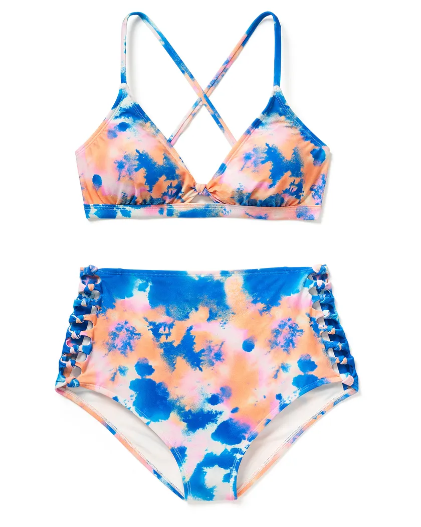 Averie Tie Dye Blue 2 Contour swimwear bundle Still 3