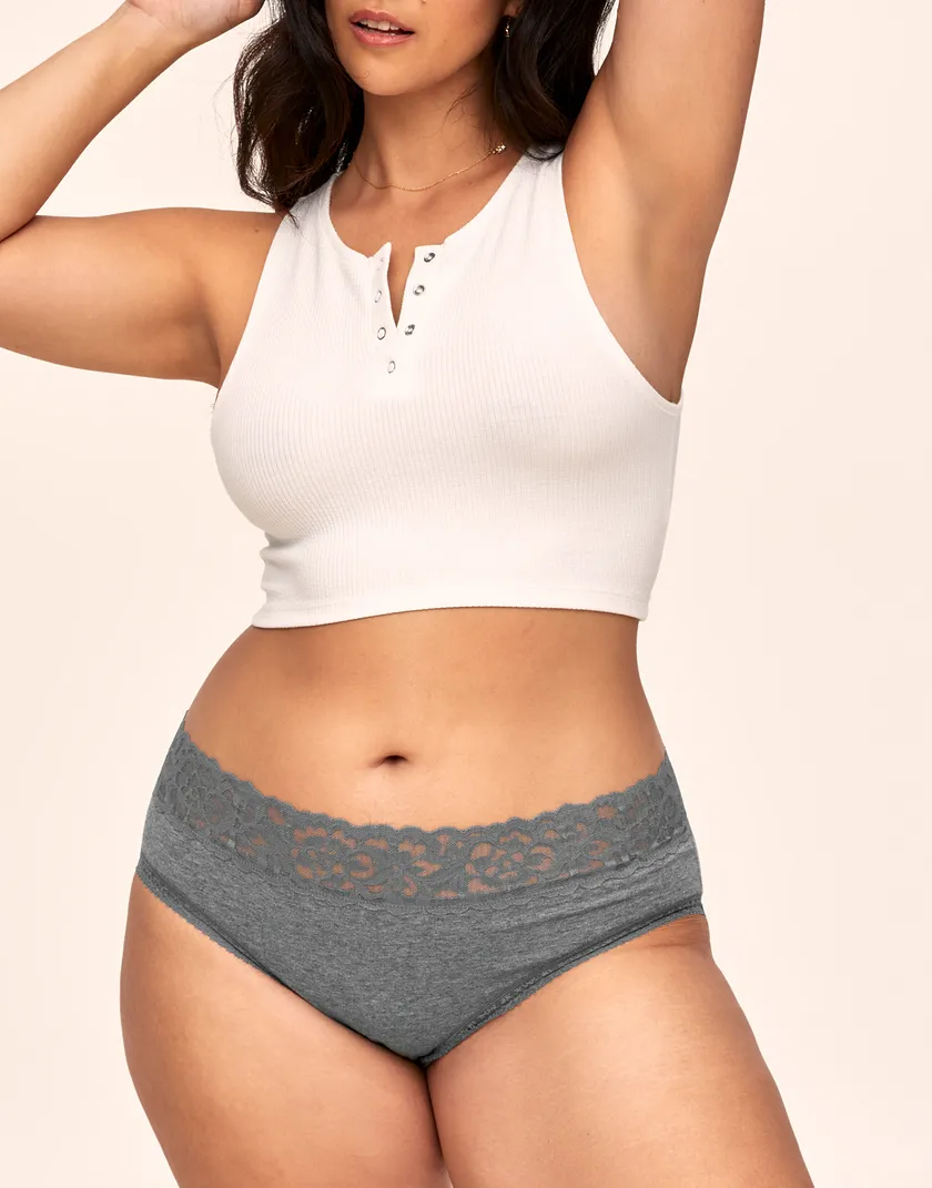 Millie Hipster Gray Plus panty bundle Model 4