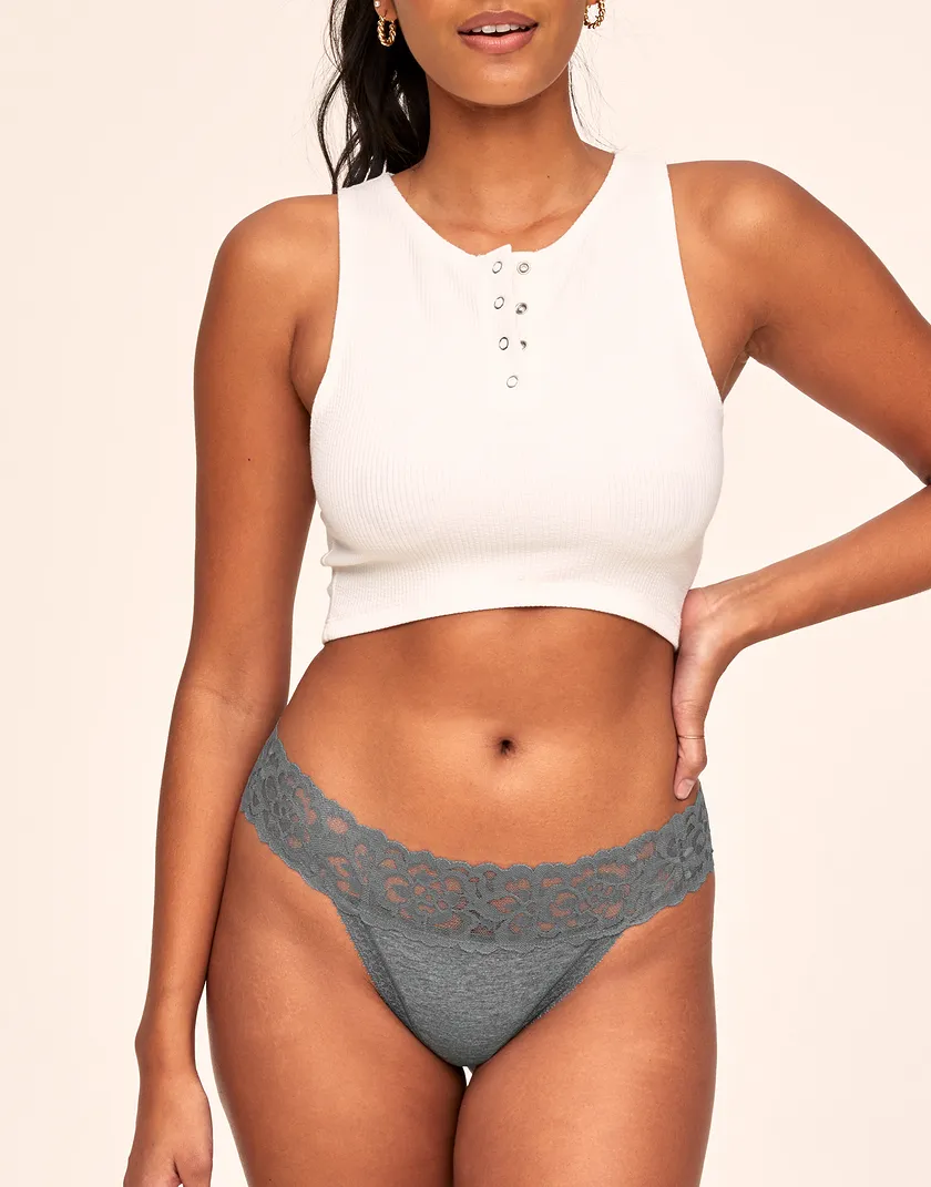 Kourtney Thong Gray panty bundle Model 4