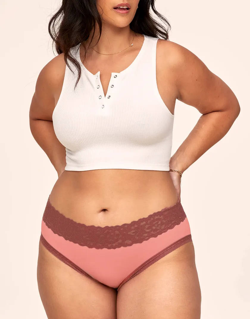 Millie Hipster Medium Pink 2 Plus panty bundle Model 5