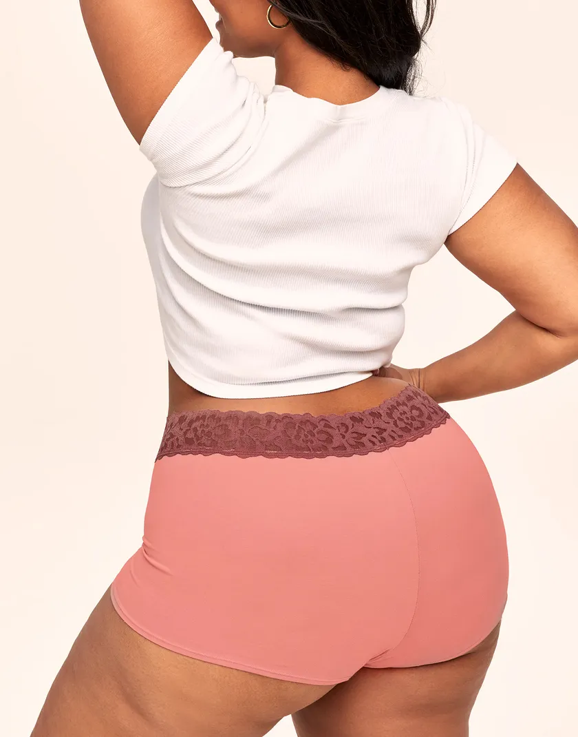 Leondra Shortie Medium Pink 2 Plus panty bundle Model 1