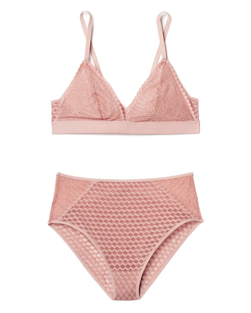 Pietra Medium Beige Unlined bra and panty bundle Still 3