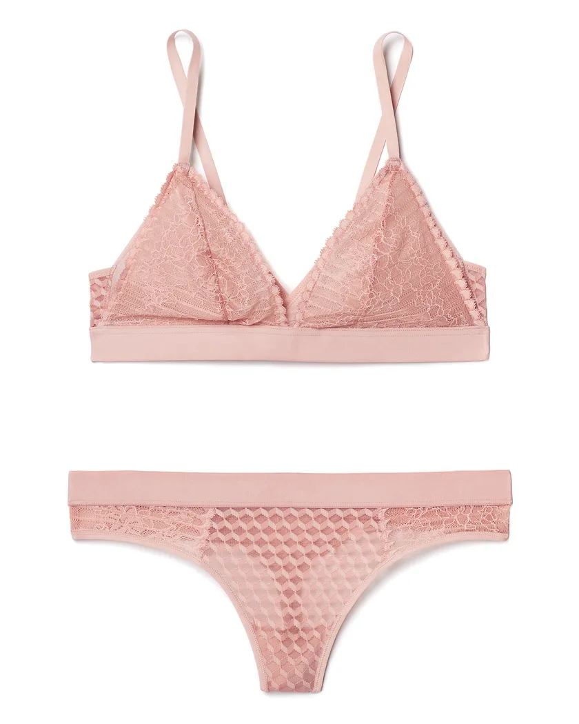 Pietra Medium Beige Unlined bra and panty bundle Still 5