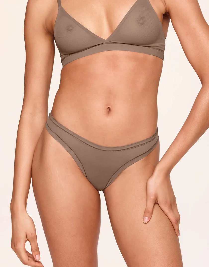 Bonnie Thong Medium Beige 2 panty bundle Model 1