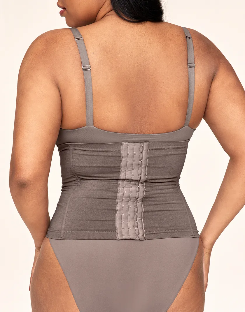 Claudine Dark Brown Plus corset bundle Model 5