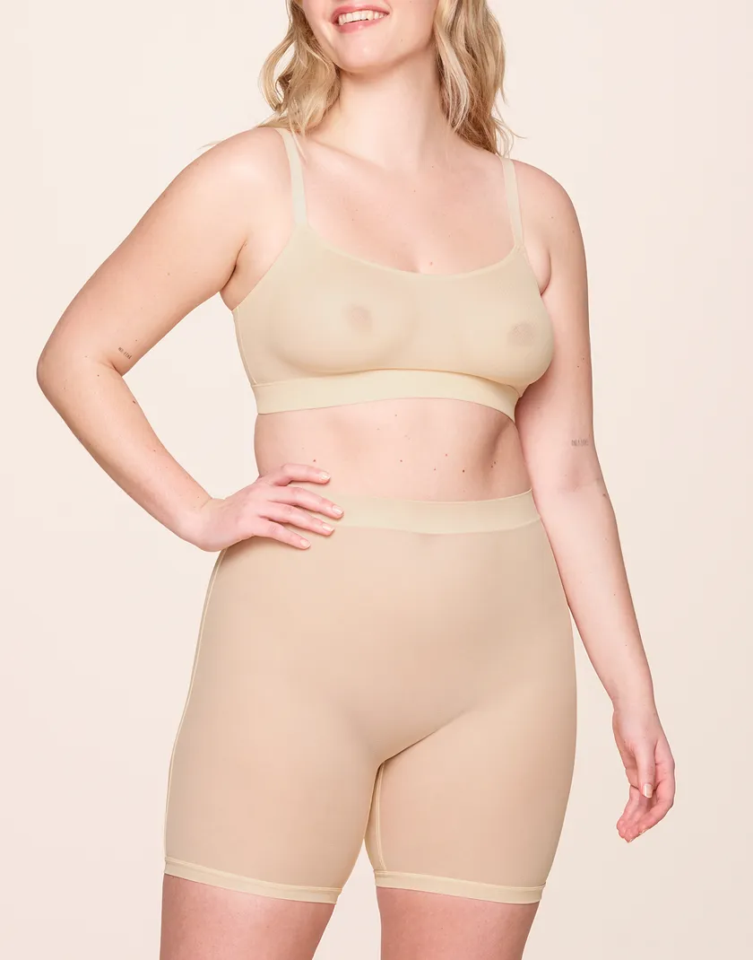 Dina Shortie Light Orange Plus panty bundle Model 1