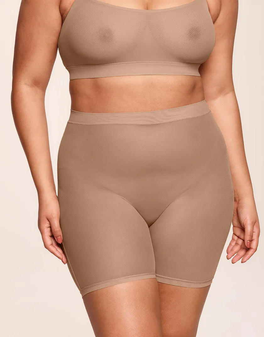Dina Shortie Medium Beige Plus panty bundle Model 1