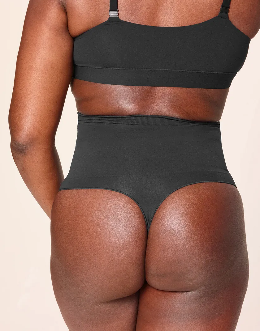 Elodie Thong Black Plus panty bundle Model 1