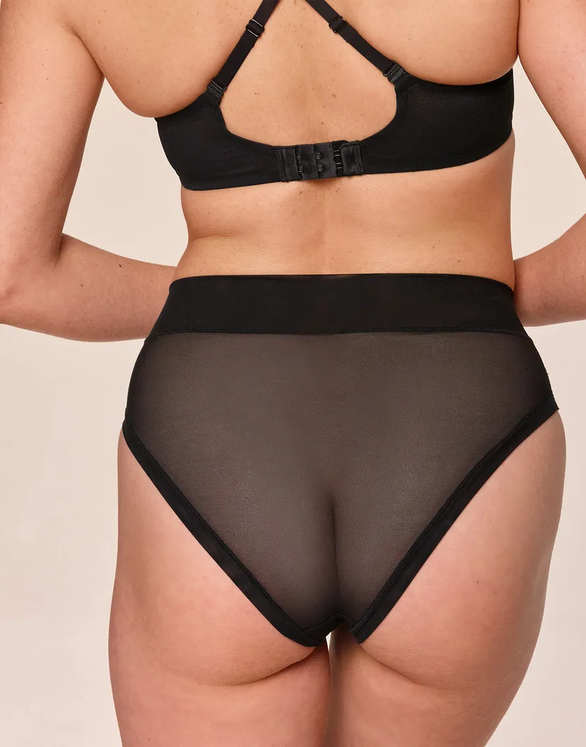 Ginny Midi Brief Black panty bundle Model 4