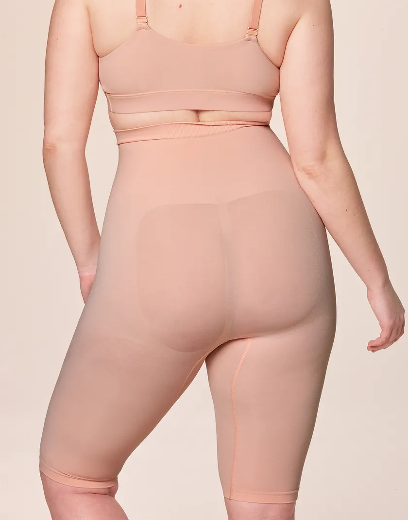 Kaylee Medium Pink Plus legwear bundle Model 1