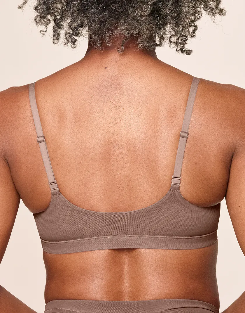 Olympia Dark Brown Unlined bra bundle Model 2