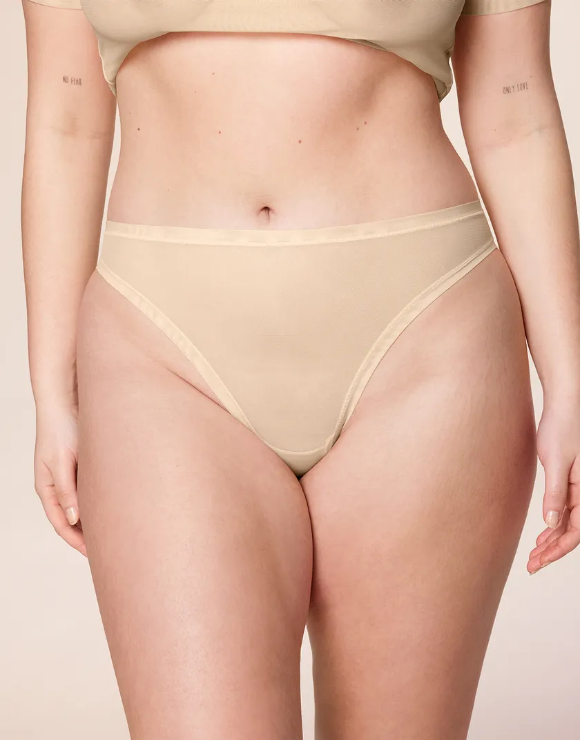 Zoe Midi Brief Light Orange Plus panty bundle Model 1