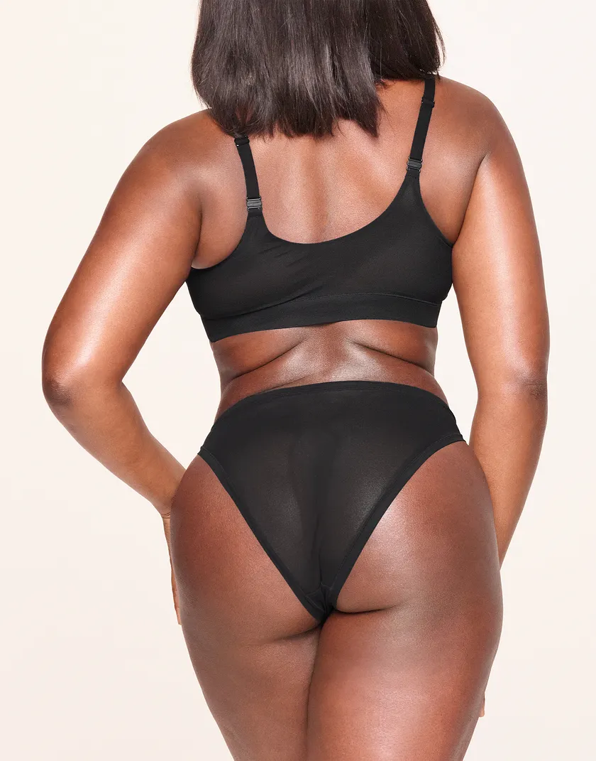 Zoe Midi Brief Black Plus panty bundle Model 4