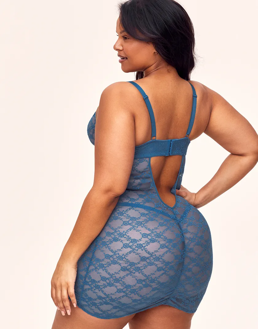 Cheyenne Dark Blue Plus Unlined lingerie bundle Model 6