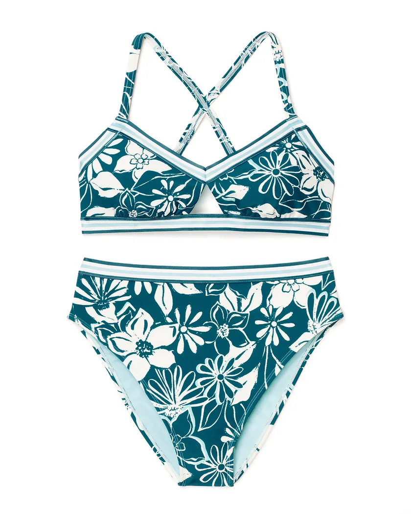 Gisele Floral Blue 3 Contour swimwear bundle Still 3