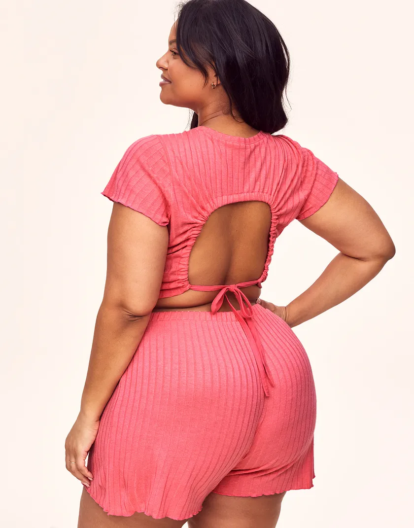 Lilliana Dark Pink Plus lounge bundle Model 5