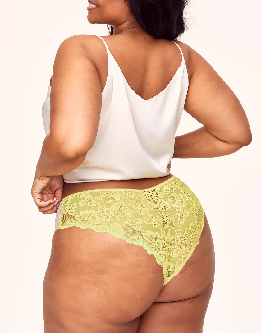 Helene Cheeky Floral Pink 5 Plus panty bundle Model 2