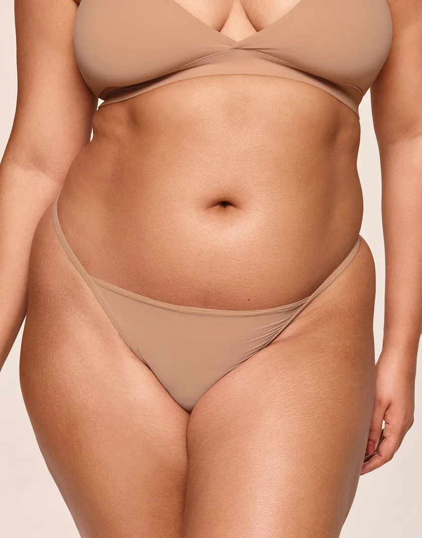 Irina Thong Medium Beige Plus panty bundle Model 1