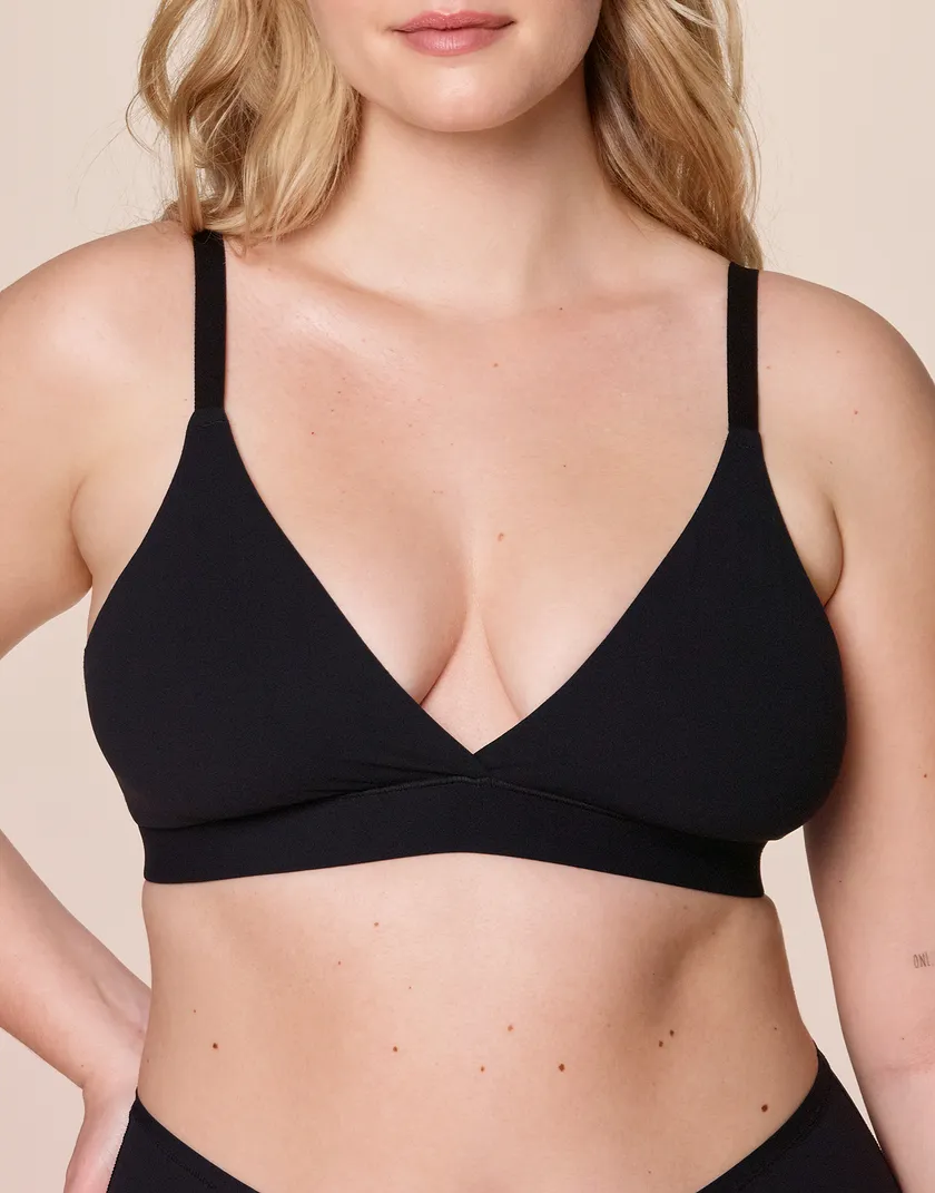Jenn Black Plus Unlined bra bundle Model 1