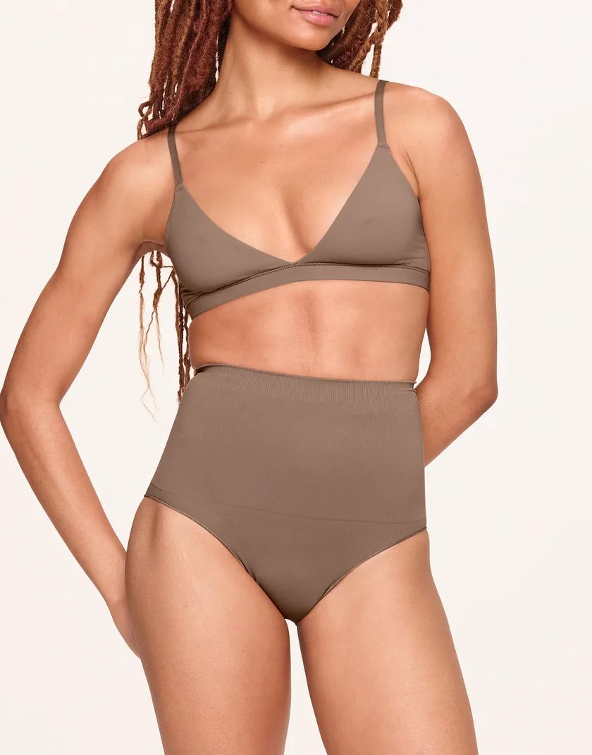 Jenn Medium Beige 2 Unlined bra bundle Model 1