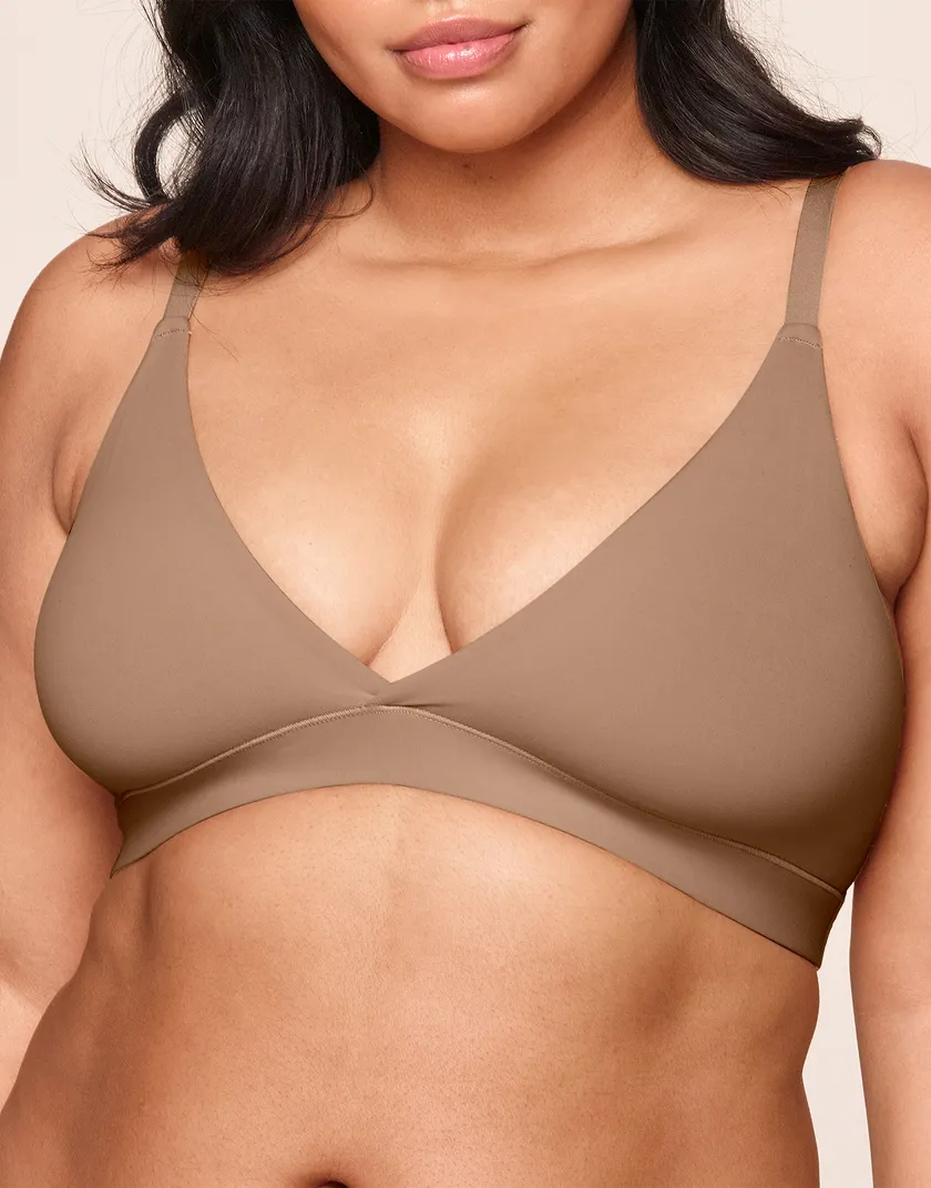 Jenn Medium Beige Plus Unlined bra bundle Model 1