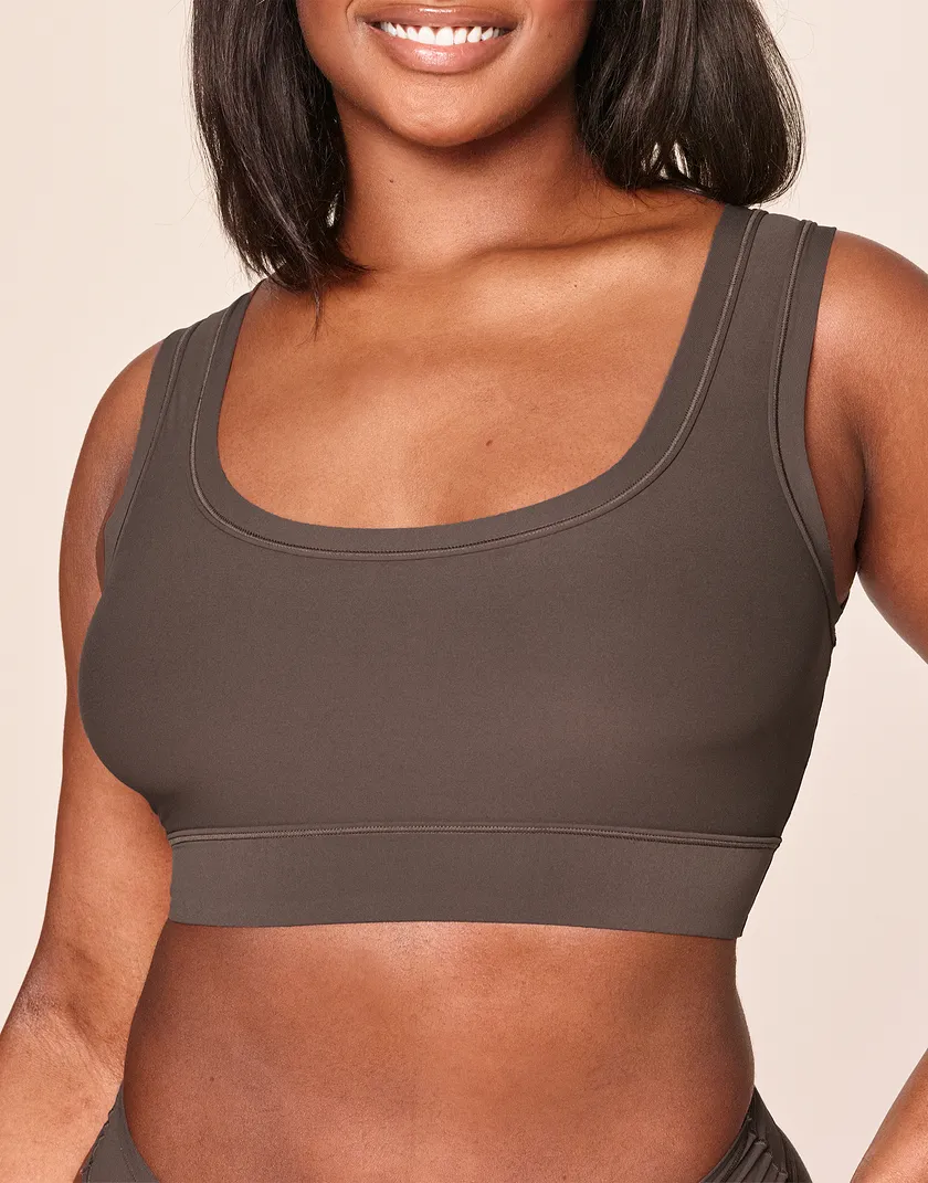 Lara Dark Brown 2 Plus Unlined bra bundle Model 1