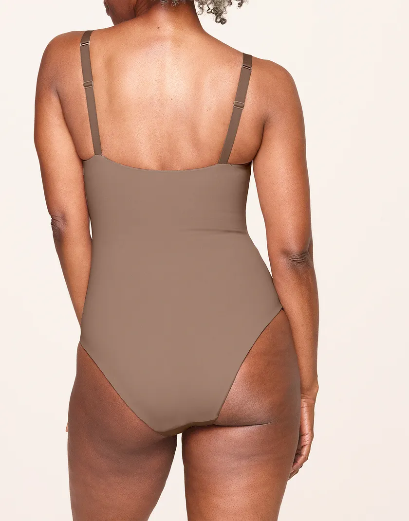 Mila Medium Beige 2 Unlined lingerie bundle Model 2