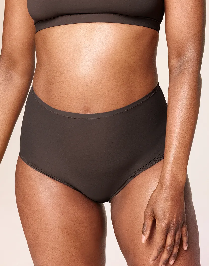 Risa Shortie Dark Brown 2 panty bundle Model 1
