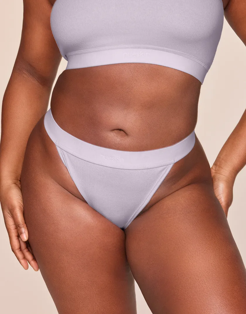 Tess Thong Light Purple Plus panty bundle Model 2