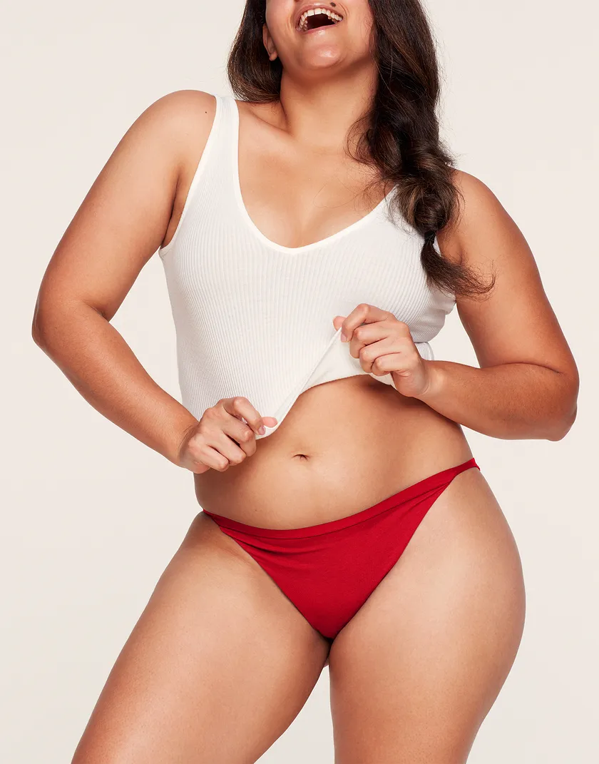 Cici Bikini Red Plus panty bundle Model 4