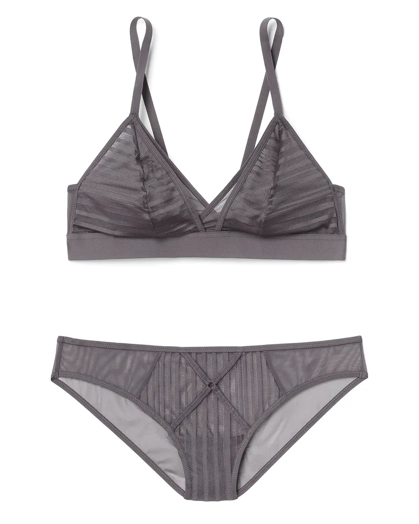 Tori Dark Gray 2 Unlined bra bundle Still 3