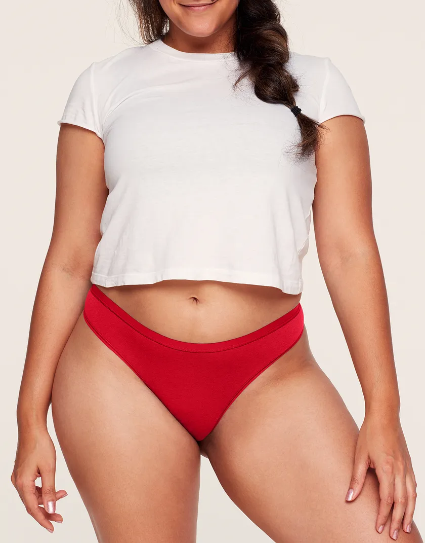Cait Thong Red Plus panty bundle Model 5