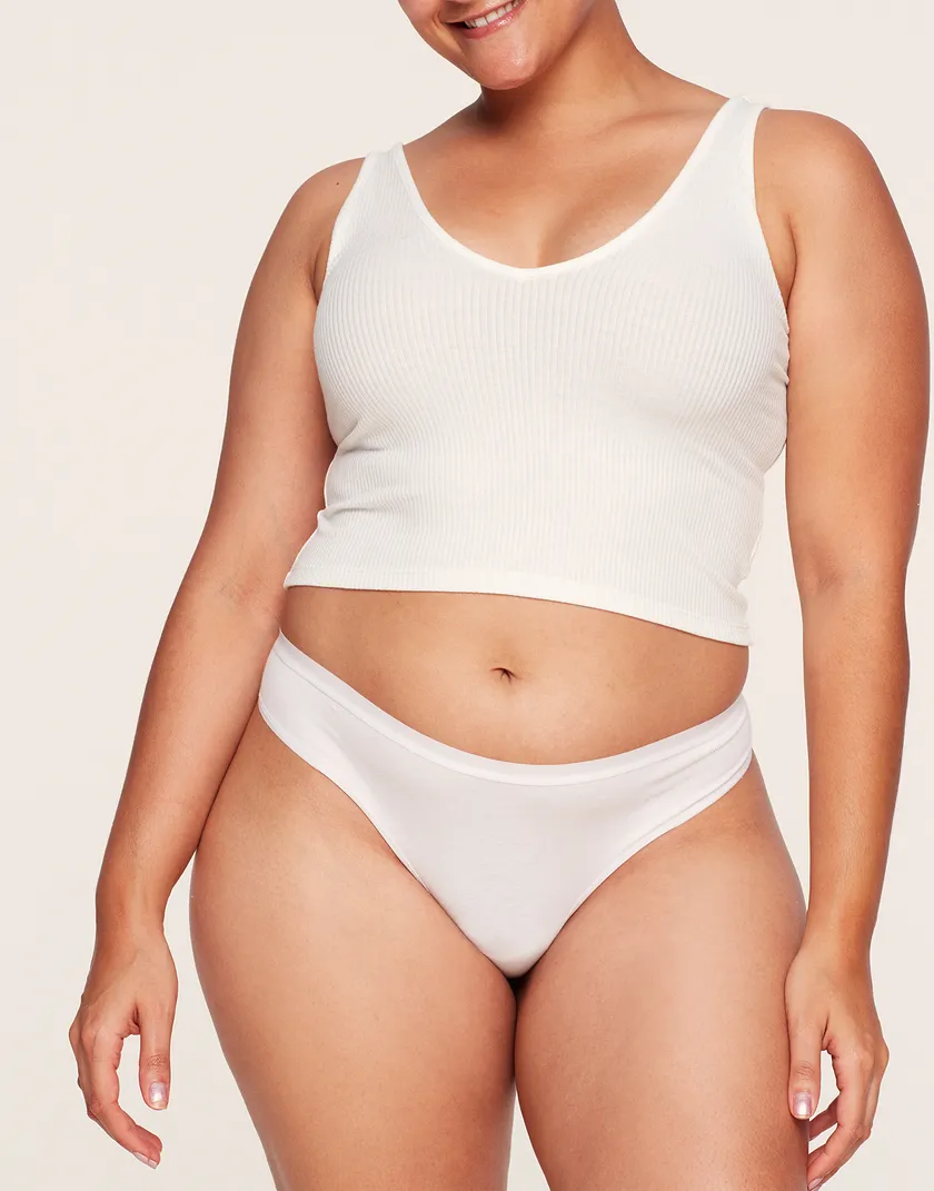 Cait Thong White Plus panty bundle Model 4