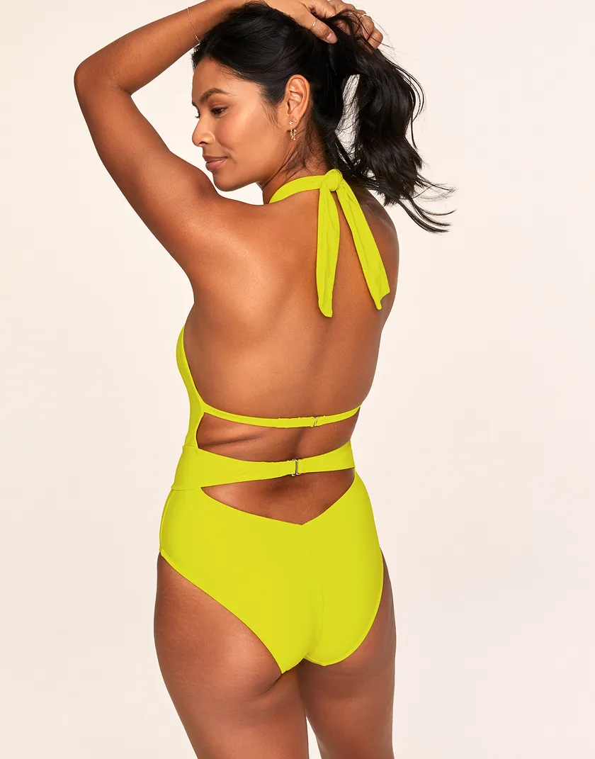 Brinlee Light Green Contour swimwear bundle Model 4