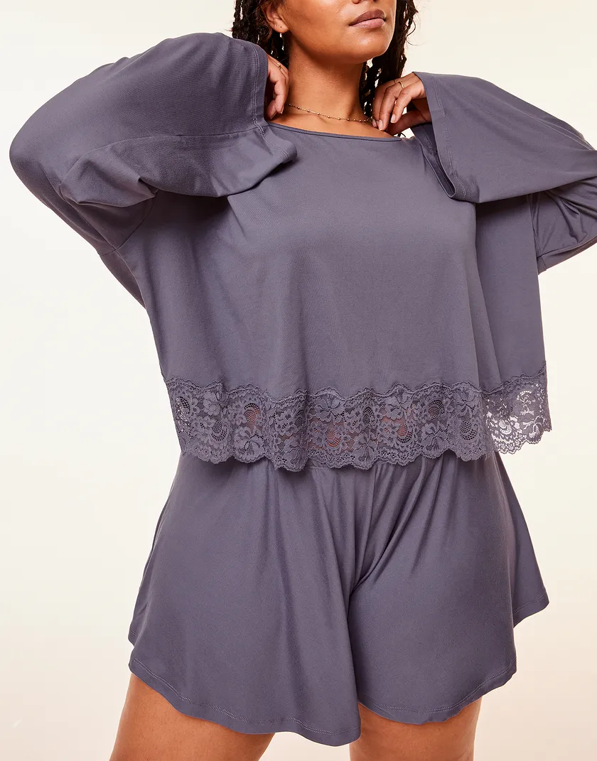 Ande Dark Purple Plus sleepwear bundle Model 5